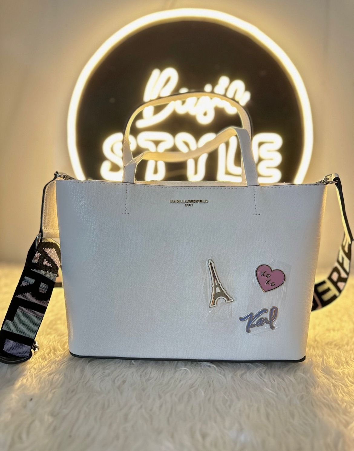 Bolsa Tote Blanca Karl Lagerfeld